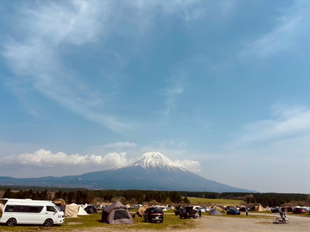 静岡県 ふもとっぱら キャンプ場 富士山
