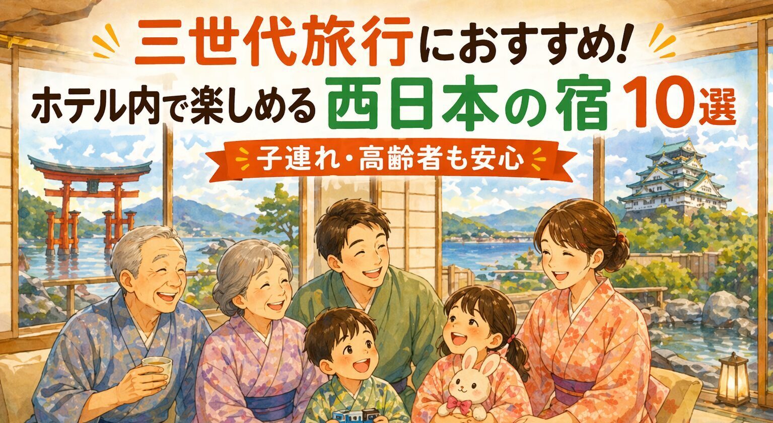 三世代旅行におすすめ！西日本で家族みんなが楽しめる人気温泉宿１０選【子連れ・高齢者も安心】